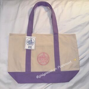 Trader Joe’s Lavender Large Tote Bag